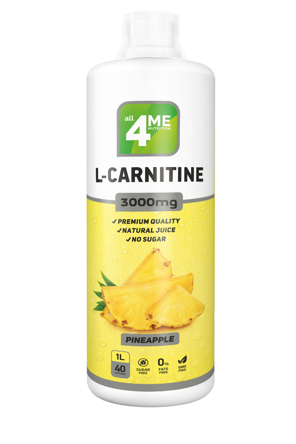 4Me Nutrition L-Carnitine concentrate 3000, 1000 мл, Pineapple