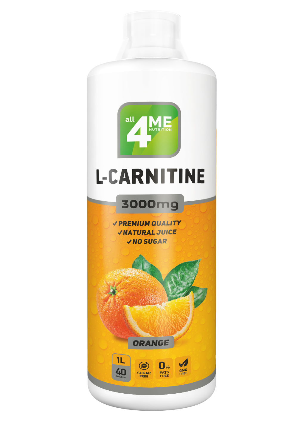 4Me Nutrition L-Carnitine concentrate 3000, 1000 мл, Orange