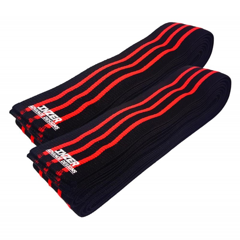

Спортивный бинт Inzer Z Knee Wraps черный/красный 200 см, Z Knee Wraps
