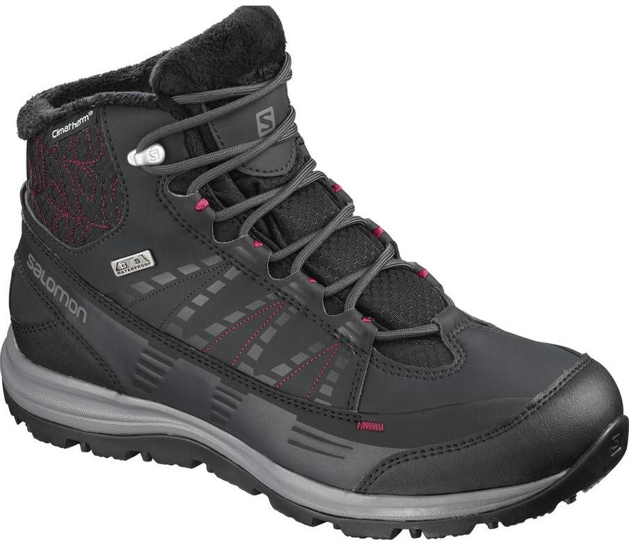 фото Ботинки salomon kaina cs wp 2, black/beet re/phantom, 3.5 uk