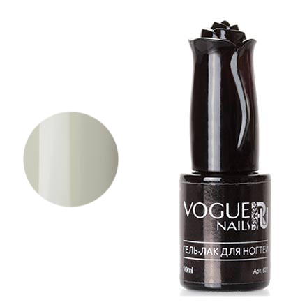 

Гель-лак Vogue Nails бело-зеленый без эффектов плотный 10 мл