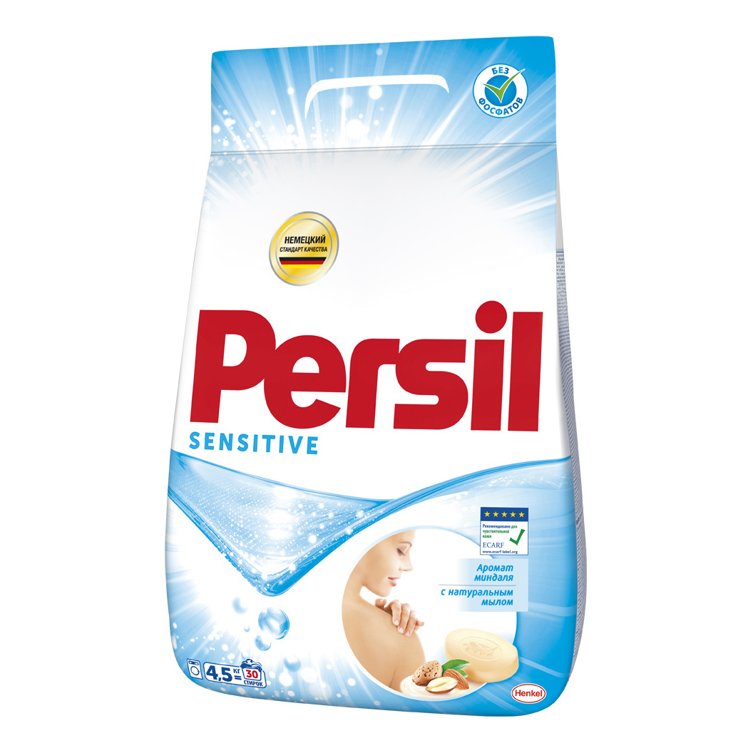 фото Порошок для стирки persil sensitive 4.5 кг