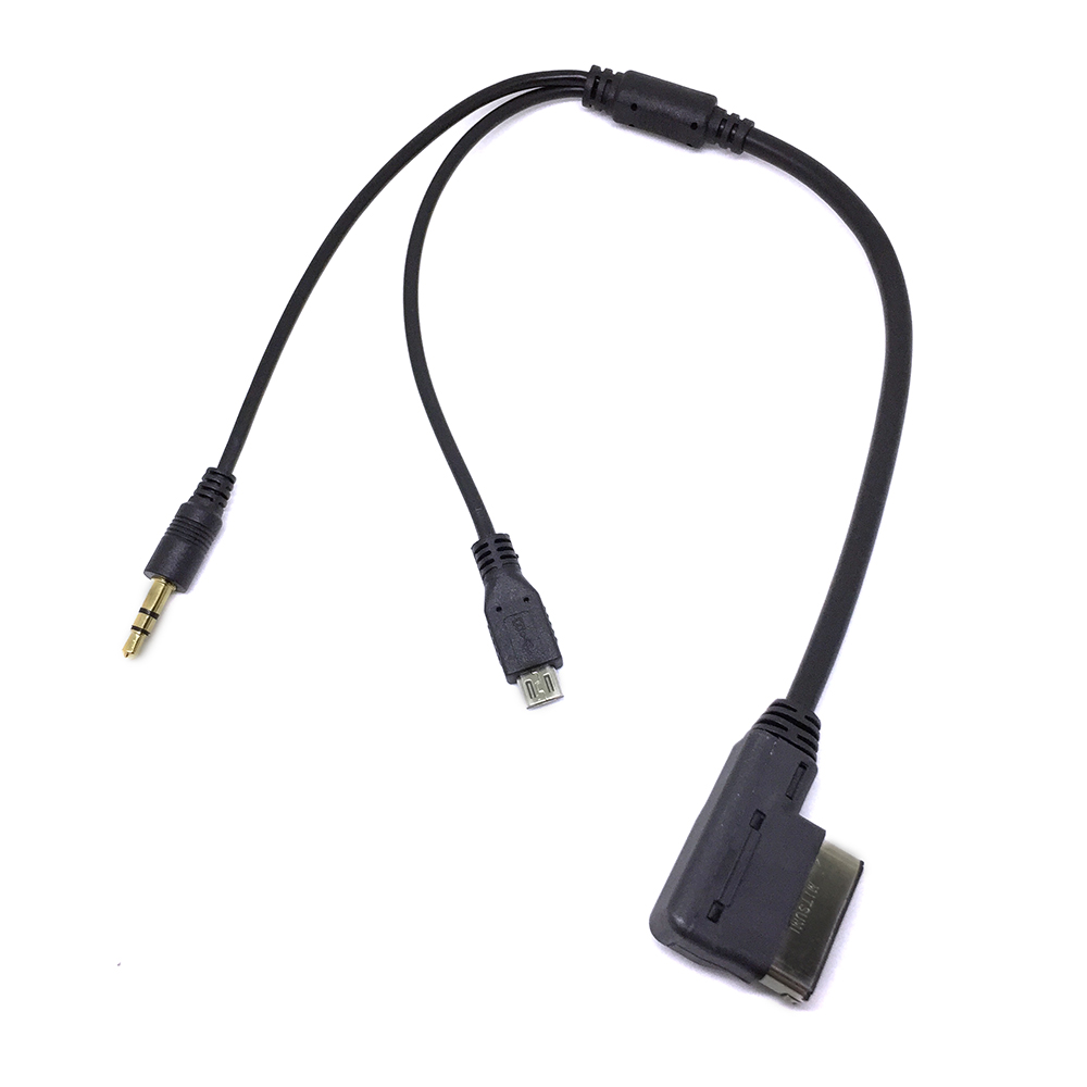 фото Кабель mdi mmi to stereo 3.5mm audio & micro usb 35см aux40842 espada