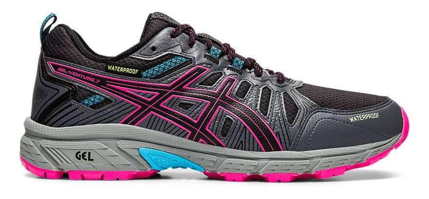 фото Кроссовки женские asics gel-venture 7 wp серые 6 us