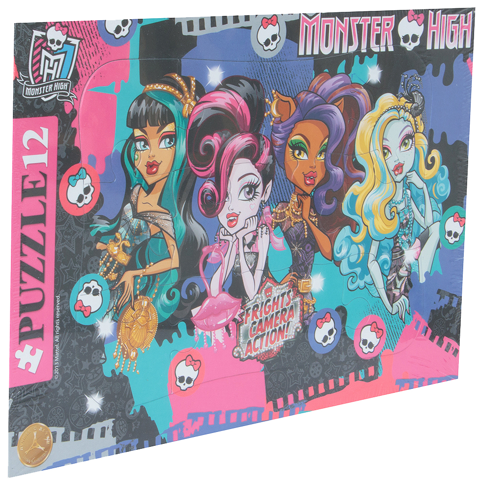 

Пазлы Hatber Школа Монстров (Monster High) 12ПЗ4_12984 12 элементов в рамке