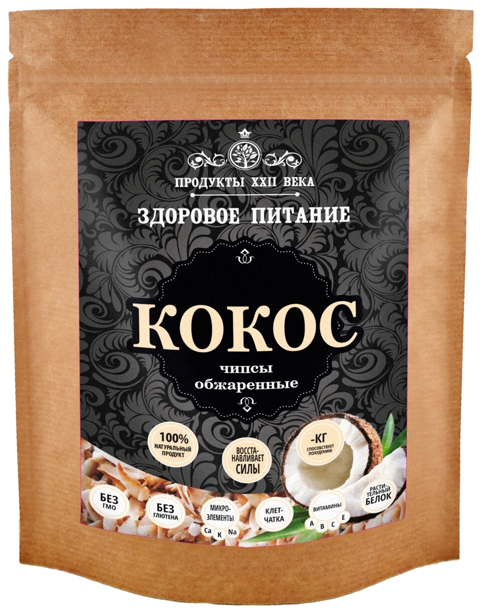 

Кокосовые чипсы Продукты XXII века обжаренные 200 г