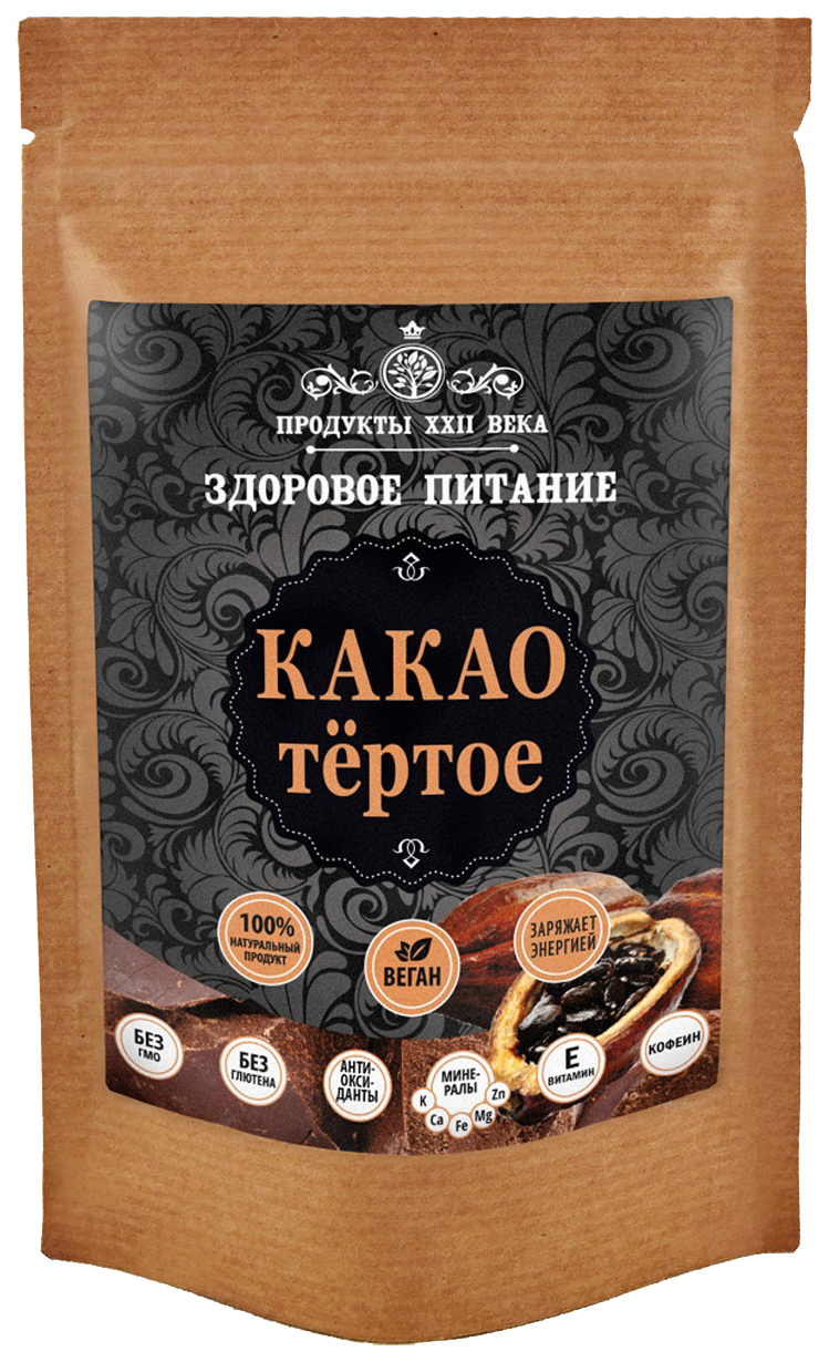 

Какао Продукты XXII века тертое 100 г