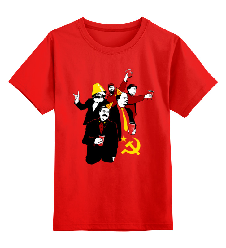 Детская футболка классическая Printio Коммунистическая вечеринка, р. 152