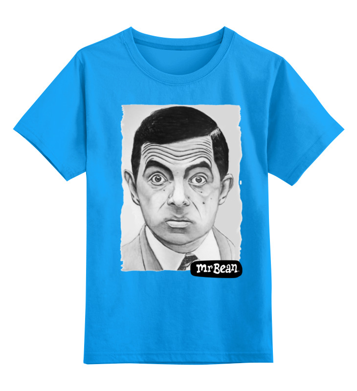

Детская футболка классическая Printio Mr.bean, р. 152, Голубой, 0000000680816