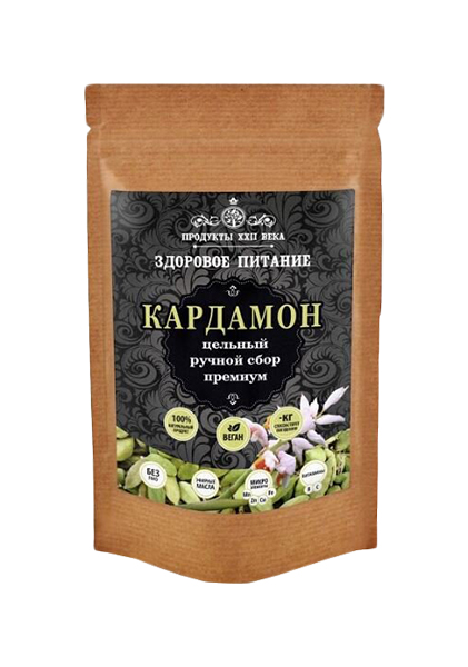 

Кардамон Продукты XXII века плоды hand picked премиум 25 г