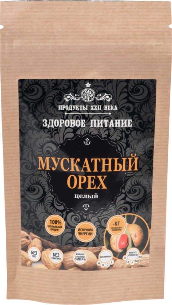 

Мускатный орех Продукты XXII века целый 25 г