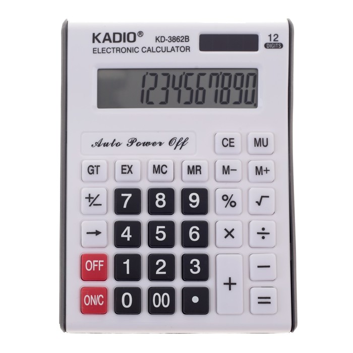 Калькулятор настольный, 12-разрядный, 3862B, двойное питание Sima-Land