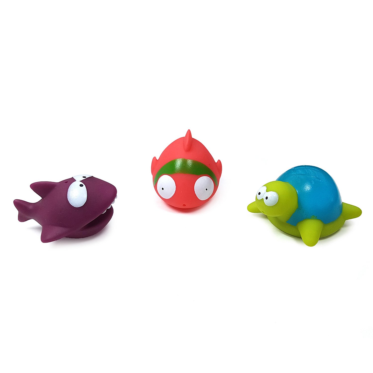 

Игрушка для ванной Морские животные, 3 штуки акула, рыбка, черепашка
