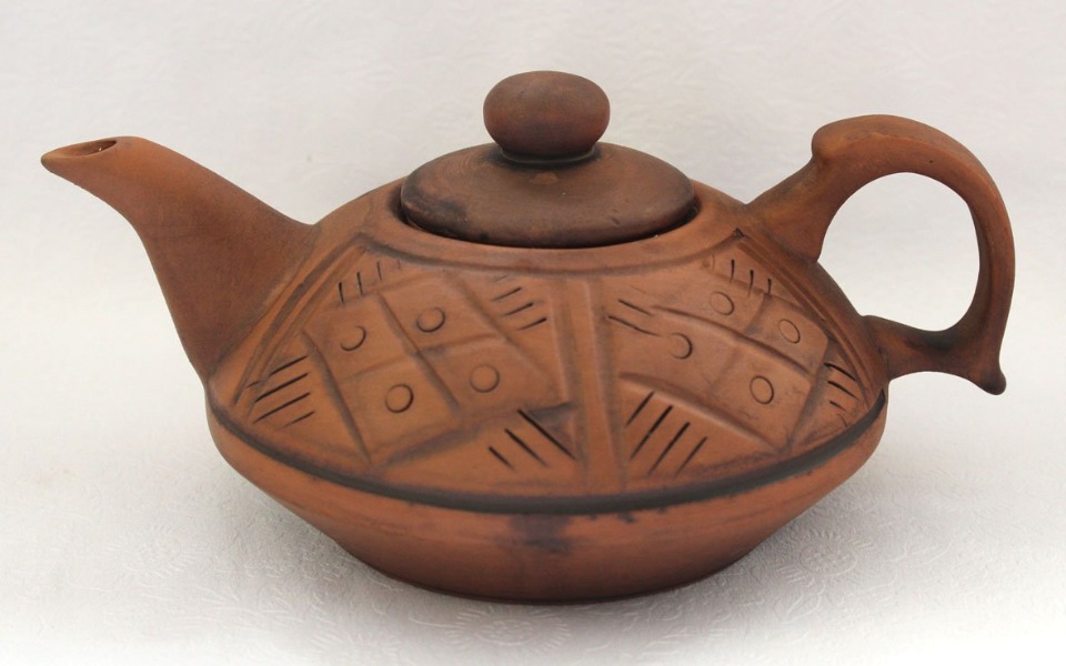 Чайник Сакура 0,6л Кунгурская керамика
