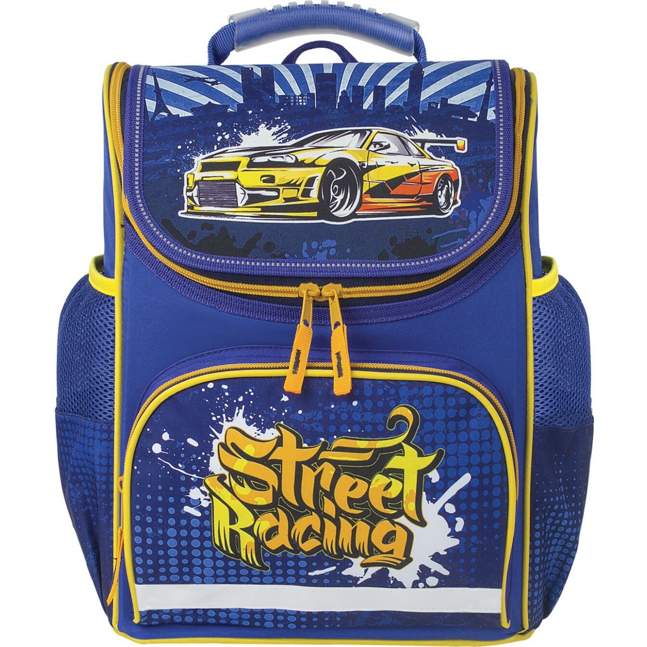 

Ранец детский Пифагор BASIC STREET RACING, Синий