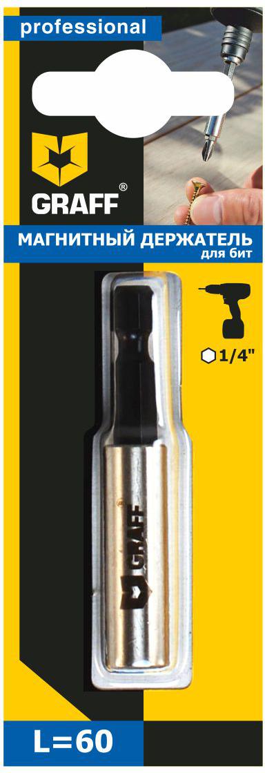 Магнитный держатель GRAFF 60мм (GBH60) усиленный магнитный держатель для инструментов и ножей проф магнит