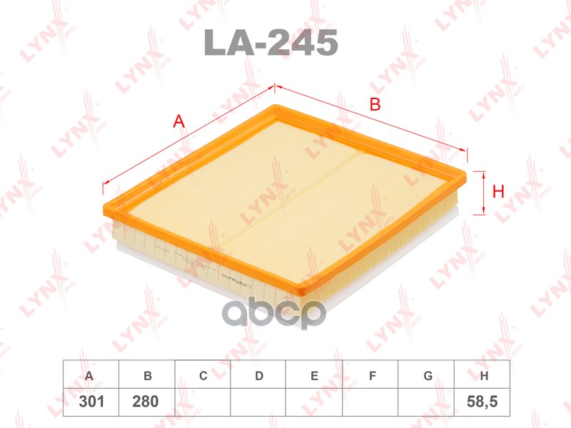 фото Фильтр воздушный lynxauto la-245