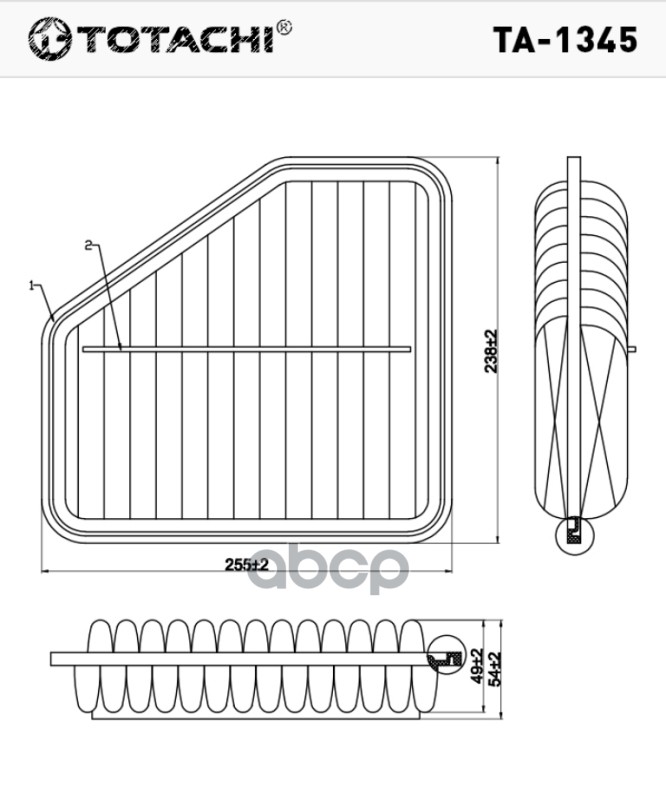 Фильтр воздушный TOTACHI TA-1345