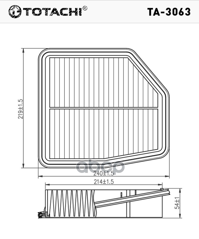 фото Фильтр воздушный totachi ta-3063