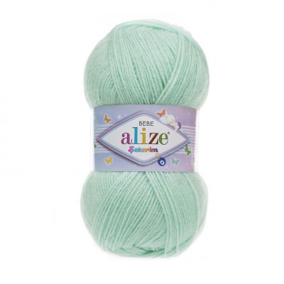 

Пряжа Alize Sekerim Bebe, цвет: 019 светло-зеленый, 350 м, 100 г (5 мотков) 5 шт.