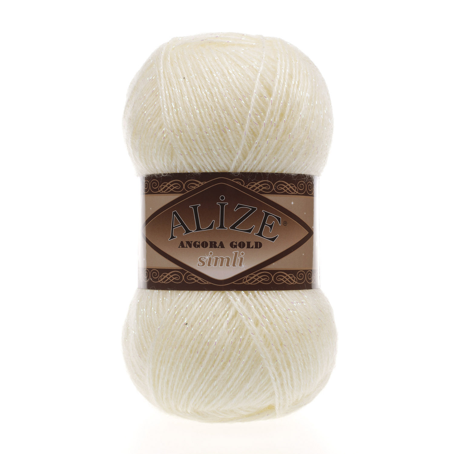 

Пряжа Alize 7728676 Angora Gold Simli 67 молочно-бежевый, Angora Gold Simli