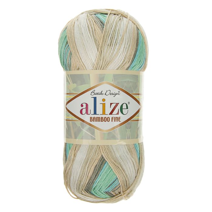 

Пряжа Alize "Bamboo fine batik", цвет: 3254 секционный, 440 м, 100 грамм (5 мотков) ( 5)
