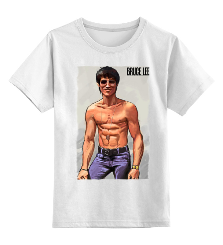 

Детская футболка классическая Printio Bruce lee, р. 104, Белый, 0000000692165