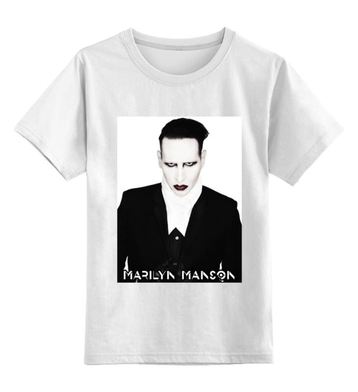 

Детская футболка классическая Printio Marilyn manson, р. 104, Белый, 0000000692604