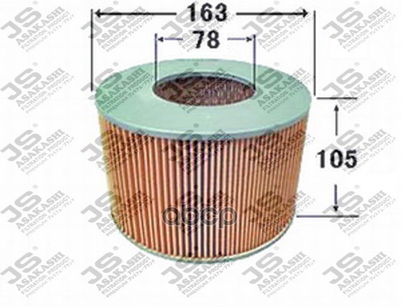 фото Фильтр воздушный js asakashi a123j