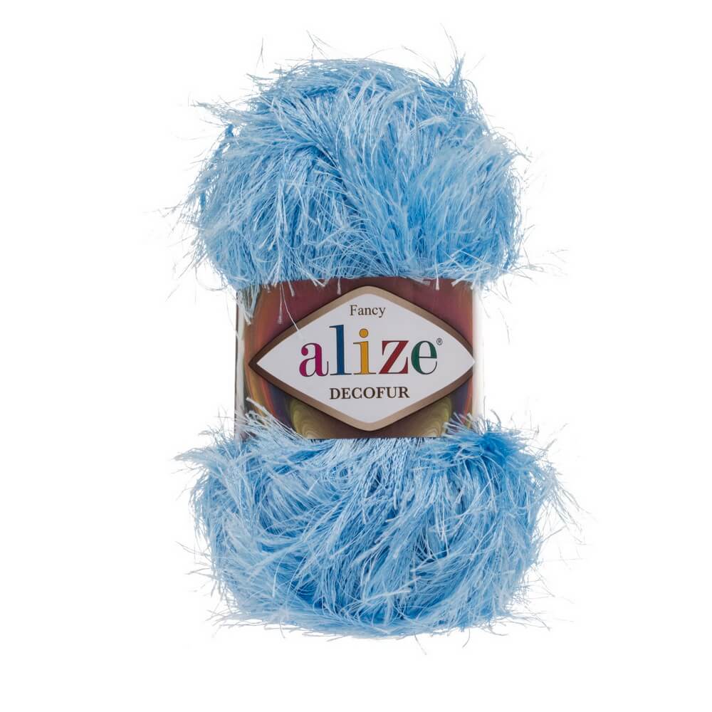 

Пряжа ALIZE травка "Decofur", цвет 40 голубой, 5 мотков, арт. 364128