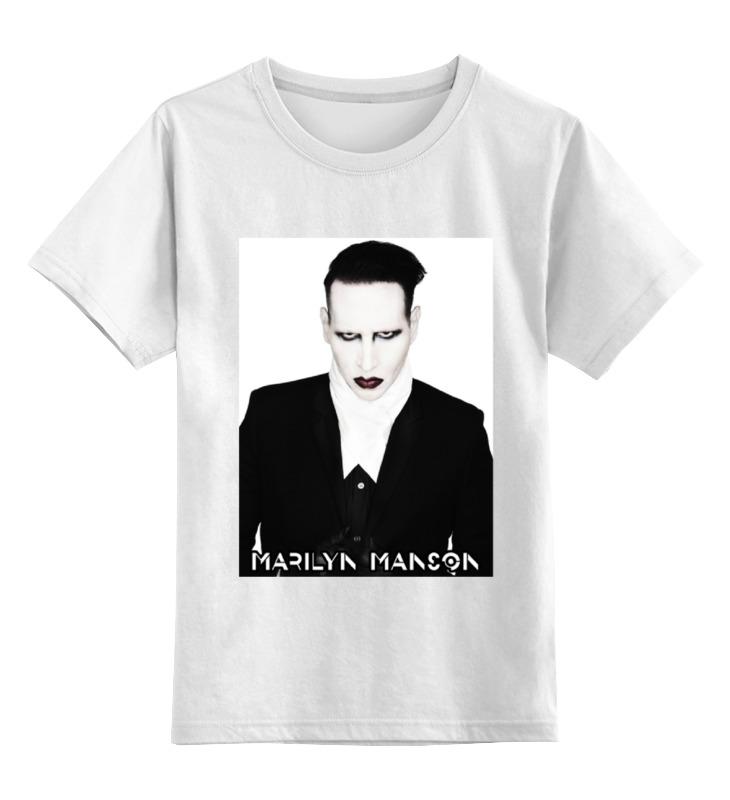 

Детская футболка классическая Printio Marilyn manson, р. 140, Белый, 0000000692604