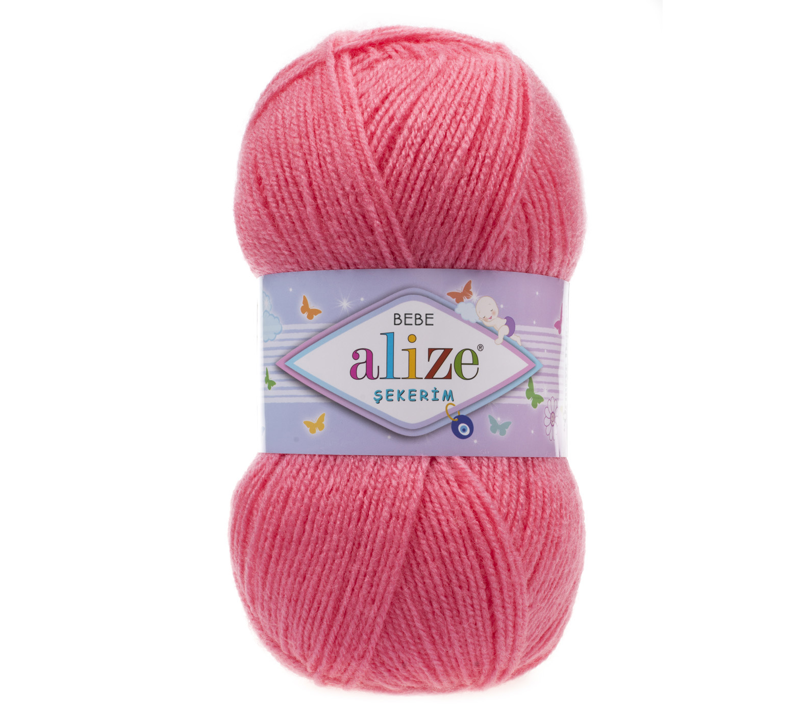 

Пряжа Alize seke.bebe.170 Sekerim Bebe 170 розовый леденец, Sekerim Bebe