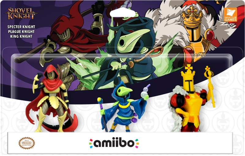 фото Набор amiibo из 3-х фигурок shovel knight treasure trove (коллекция shovel knight)