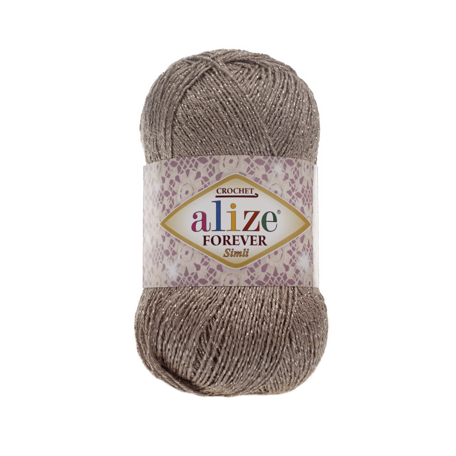 

Пряжа Alize 697549 Forever simli 167 бежевый, Forever simli