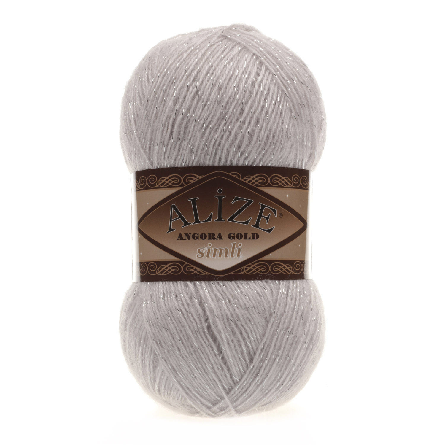 

Пряжа Alize 7728676 Angora Gold Simli 168 белая зима, Angora Gold Simli