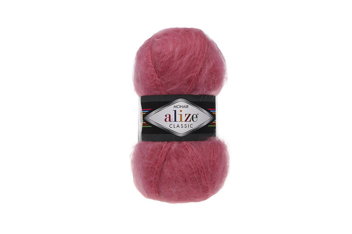 

Пряжа Alize 582105 Mohair classic new 32 розовый, Mohair classic new