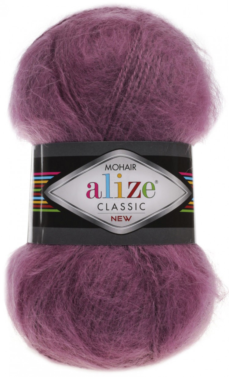 

Пряжа Alize 582105 Mohair classic new 169 вишневый, Mohair classic new