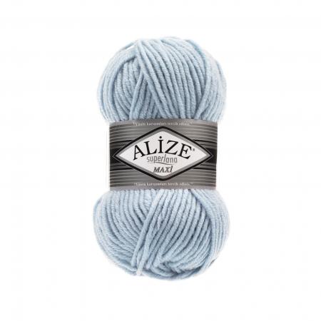 

Пряжа Alize 364131 Superlana maxi 480 светло-голубой, Superlana maxi