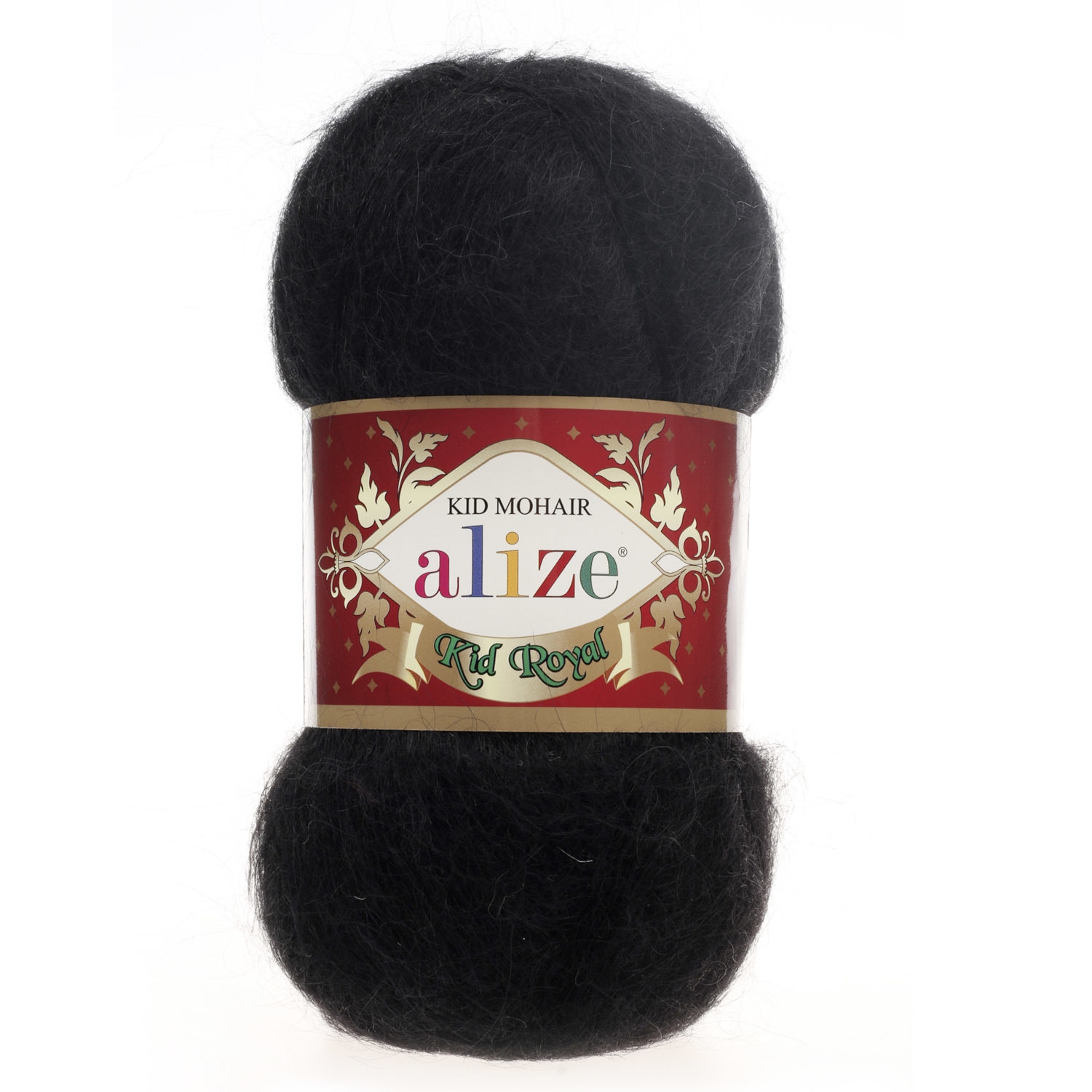 

Пряжа Alize 551573 Kid royal 60 черный, Kid royal