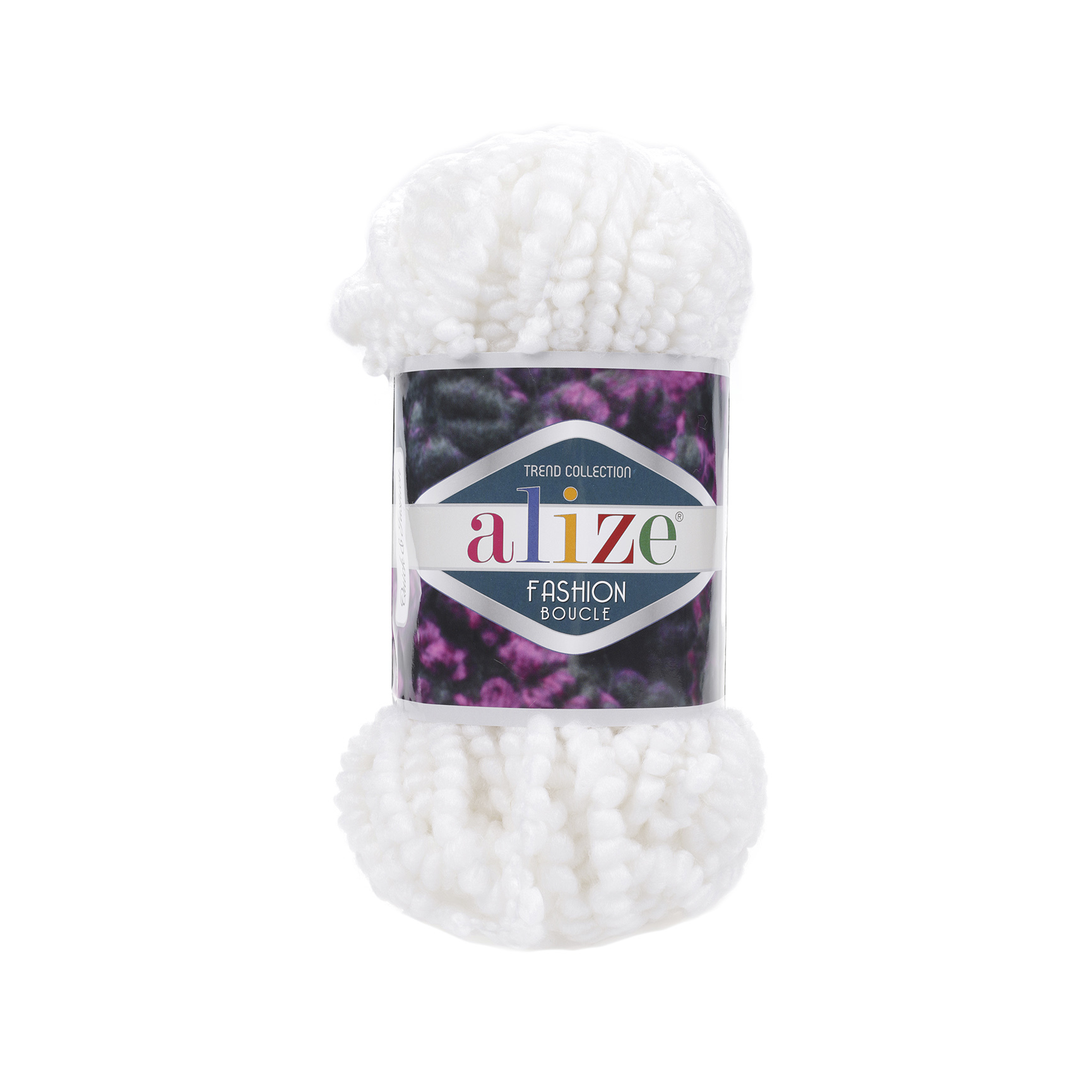 

Пряжа Alize 499316 Fashion boucle 55 белый, Fashion boucle