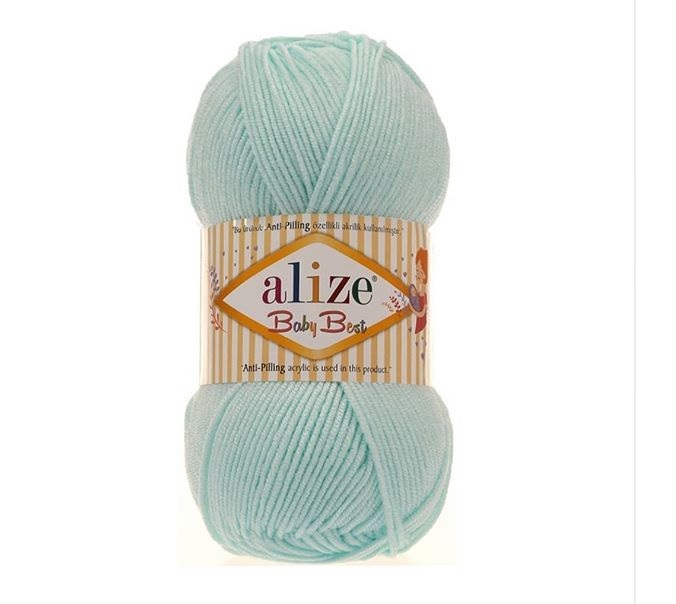 

Пряжа Alize BABY.BEST.224 Baby Best 224 светло-голубой, Baby Best