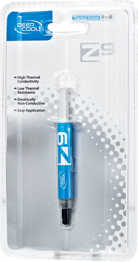 

Термопаста DEEPCOOL Z9 (3g, шприц) RTL, DEEPCOOL Z9