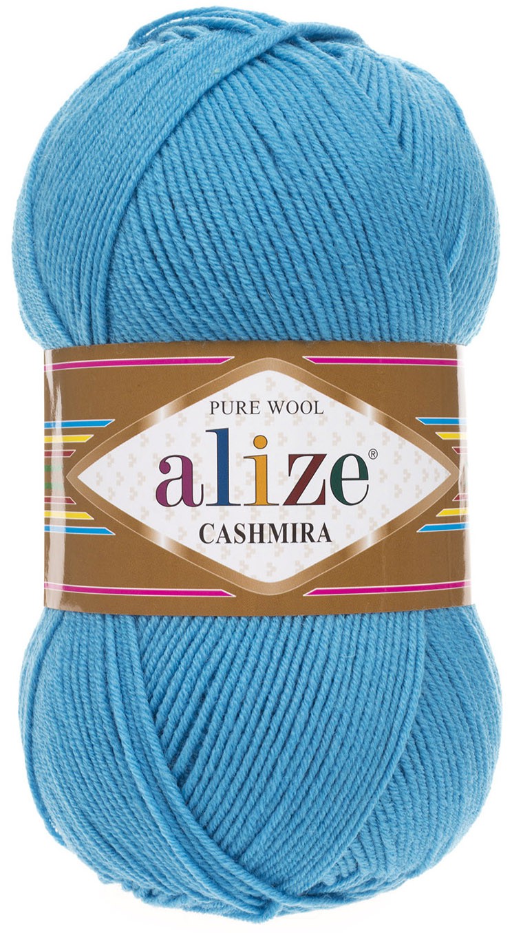 

Пряжа Alize "Cashmira", цвет: 245 бирюзовый, 300 м, 100 грамм