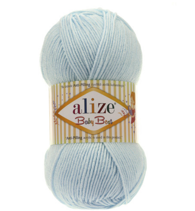 

Пряжа Alize 7722477 Baby Best 189 светло-бирюзовый, Baby Best