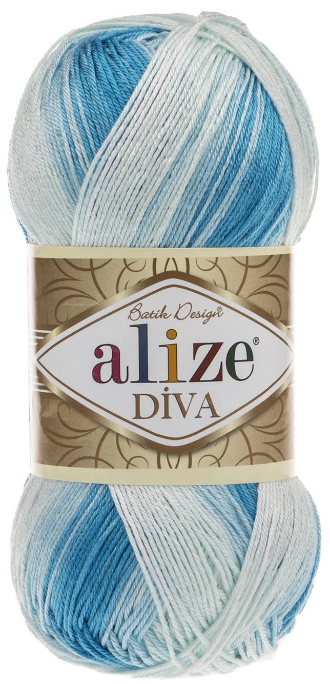 

Пряжа ALIZE Diva batik, 100 г, 350 м, 100% микрофибра, ТУ, 2130 секционный, 5 мотков, Diva batik design