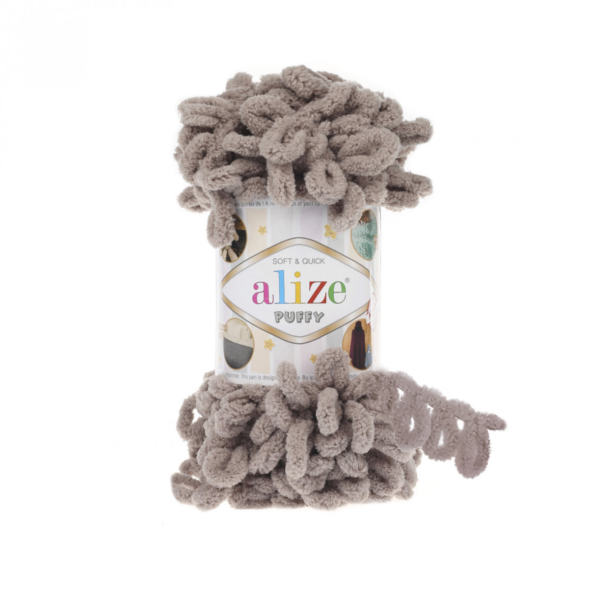 

Пряжа Alize 7722479 Puffy 530 норка, Puffy