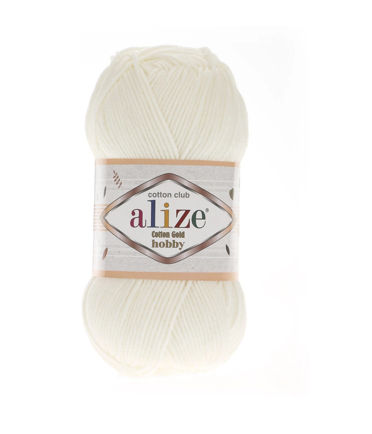 

Пряжа Alize 7725809 Cotton Gold Hobby 62 светло-молочный, Cotton Gold Hobby