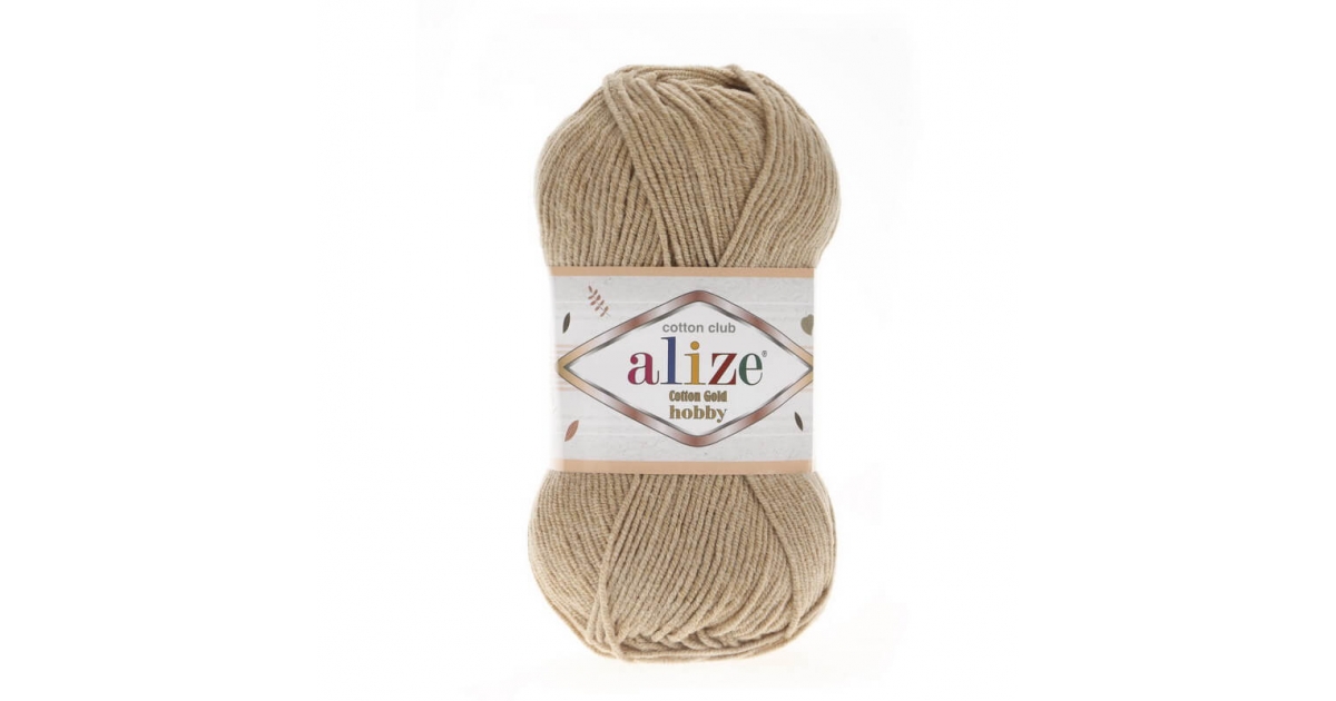 

Пряжа Alize 7725809 Cotton Gold Hobby 262 бежевый, Cotton Gold Hobby