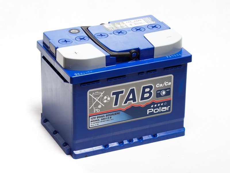 фото Аккумулятор легковой "tab" polar blue (60ач о/п) tab batteries