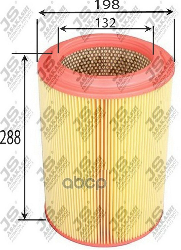 фото Фильтр воздушный hyundai hd-72 js asakashi a9312
